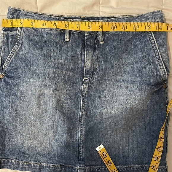 Ralph Lauren Sport Womens Size 2 Denim Mini Skirt Blue Pockets Designer … - Picture 4 of 7